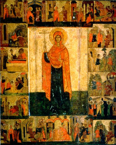 Sainte Paraskeva Pyatnitsa avec des scènes de sa vie, XVe siècle - Unbekannt