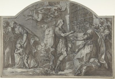 Saint Sébastien Exhorte les Prisonniers Chrétiens, 18ème siècle - Unbekannt