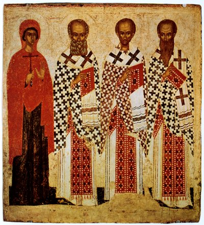 Saints Paraskeve, Grégoire le Théologien, Jean Chrysostome et Basile le Grand - Unbekannt