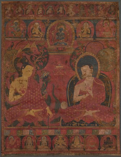 Sakyamuni avec un disciple Thangka - Unbekannt