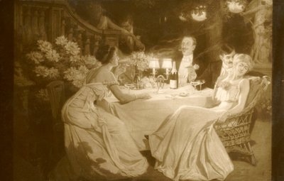 Salon 1910. Ludovic Alleaume Après le dîner, 1910 - Unbekannt