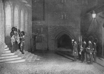 Salutation des clés du roi à la Tour de Londres, vers 1903 - Unbekannt