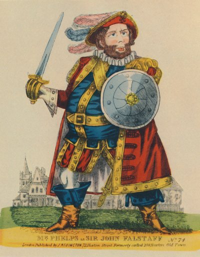 Samuel Phelps, 1804-1878 en Falstaff, vers 1860, 1948 - Unbekannt