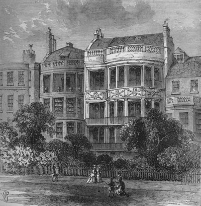 Maison de Samuel Rogers, façade du Green Park, Westminster, Londres, vers 1854, 1878 - Unbekannt