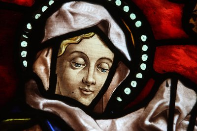 Église San Jeronimo. Vitrail. Vierge Marie, Madrid - Unbekannt