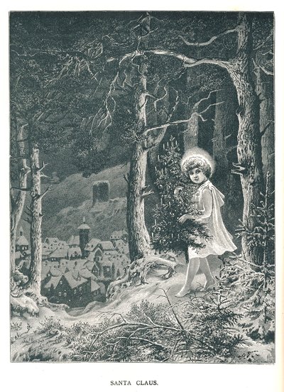 Père Noël. Illustration du Strand Magazine janvier-juin 1891 - Unbekannt