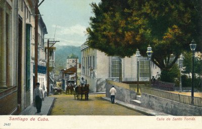 Santiago de Cuba - Calle de Santo Tomas, vers 1910 - Unbekannt