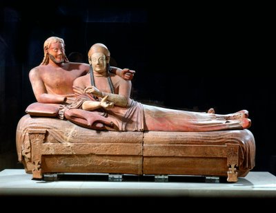 Sarcophage avec couple allongé, 6ème siècle av. J.-C. - Unbekannt
