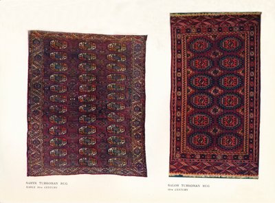 Tapis Saryk Turkoman, début du XVIIIe siècle et tapis Salor Turkoman, XVIIIe siècle - Unbekannt