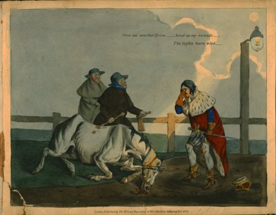 Caricature satirique du roi Richard III, vers 1823 - Unbekannt