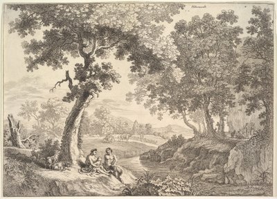 Satyres dans un paysage - Unbekannt