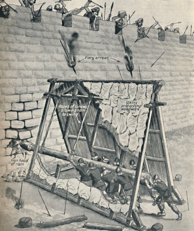 Les Saxons abattant un mur de la ville, vers 1934 - Unbekannt