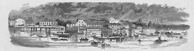 Scène à Baton Rouge pendant les inondations de 1874 - Unbekannt