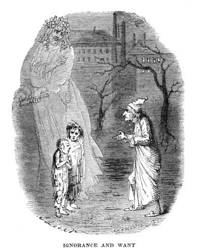 Scène de Un chant de Noël de Charles Dickens, 1843 - Unbekannt