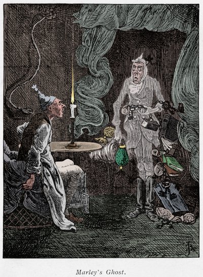Scène de Un chant de Noël de Charles Dickens, 1843 - Unbekannt