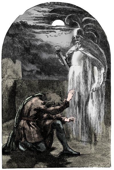 Scène de Hamlet de Shakespeare, 19e siècle - Unbekannt
