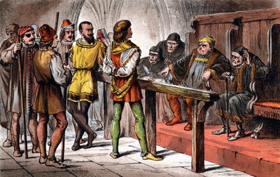 Scène de Beaucoup de bruit pour rien de Shakespeare, 1856-1858 - Unbekannt