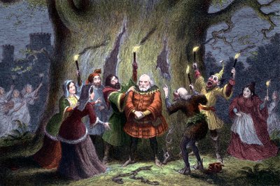 Scène des Joyeuses Commères de Windsor de Shakespeare, 1856-1858 - Unbekannt