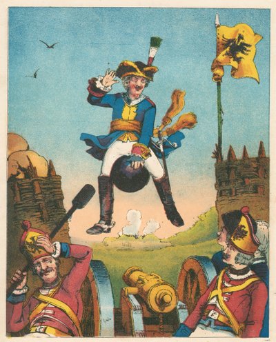 Scène des Aventures du baron de Münchhausen par Rudolph Erich Raspe, c1850 - Unbekannt