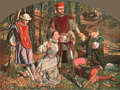 Scène de Les Deux Gentilshommes de Vérone, 1851, vers 1902 - Unbekannt