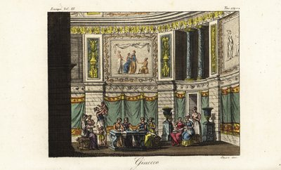 Scène dans un gynécée, quartiers des femmes, Grèce antique - Unbekannt