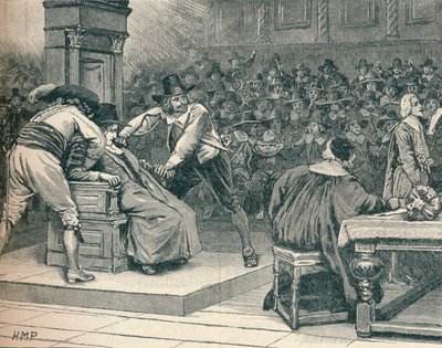 Scène à la Chambre des communes : le président contraint, 1629 - Unbekannt