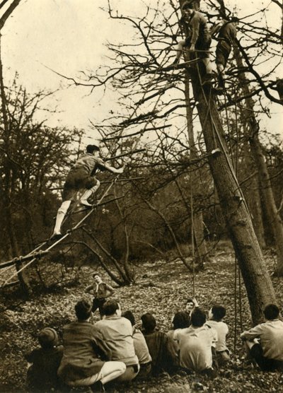 Scouts pratiquant le pionnier, 1944 - Unbekannt