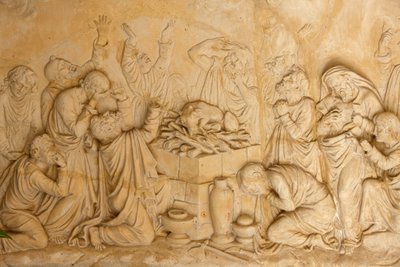 Sculpture représentant les prêtres de Baal à El Muhraqa, Israël - Unbekannt