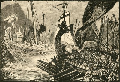 Combat naval entre Ptolémée et Démétrios Poliorcète au large de Salamine, 1890 - Unbekannt