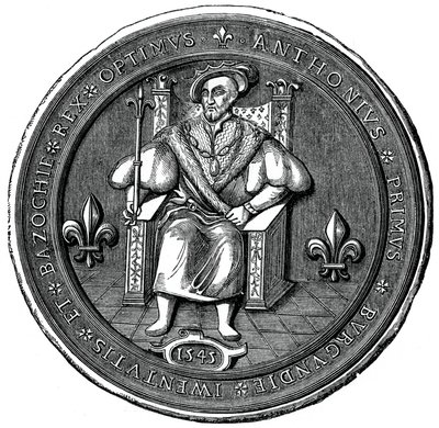 Sceau du roi de la Basoche, 16ème siècle 1870 - Unbekannt