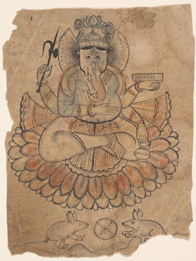 Ganesha Assis à Quatre Bras, ca. 1775 - Unbekannt