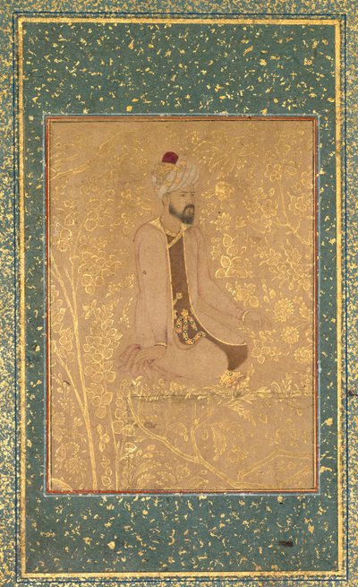 Érudit assis, fragment de bordure de l