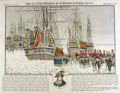 Saisie de la flotte hollandaise par les troupes de Pichegru, janvier 1795, 19ème siècle - Unbekannt