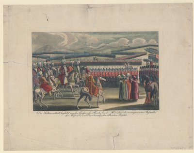 Selim III, sultan des Turcs, accueilli à sa nouvelle revue d
