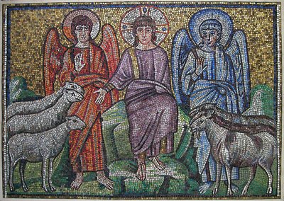 Séparation des moutons et des chèvres, byzantin, début du 20ème siècle, original daté du début du 6ème siècle - Unbekannt