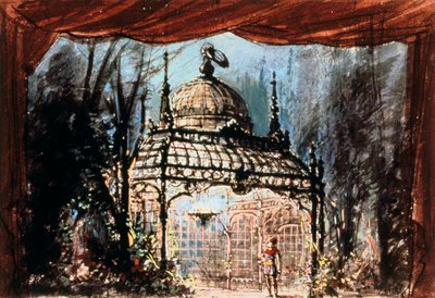 Décor de scène pour La Flûte enchantée de Mozart, 1863 - Unbekannt