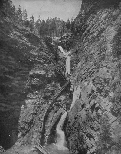 Sept chutes, Cheyenne Canon, Colorado, vers 1897 - Unbekannt