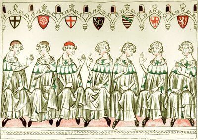 Les sept princes électeurs votant pour Henri VII, empereur du Saint-Empire romain. Copie d