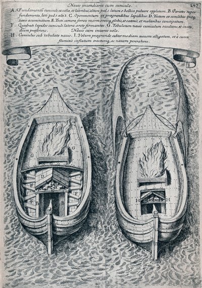 Brûlot du XVIIe siècle, vers 1660 - Unbekannt