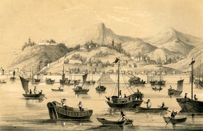 Shanghai, un des cinq ports ouverts par le dernier traité au commerce britannique, 1847 - Unbekannt