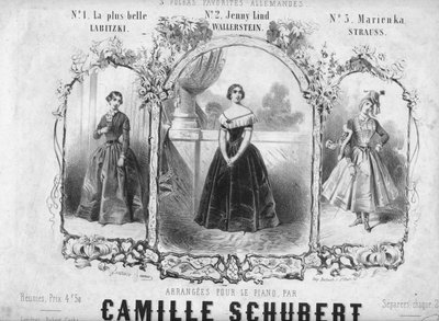 Partition pour trois polkas, milieu du 19e siècle - Unbekannt