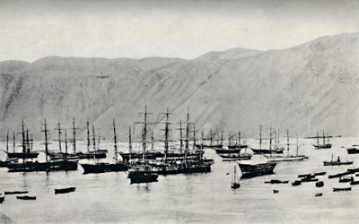 Navire en attente de cargaisons de nitrate à Iquique, 1911 - Unbekannt