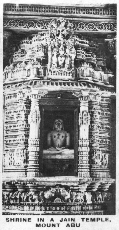 Sanctuaire dans un temple jaïn, Mont Abu, Rajasthan, Inde, vers 1925 - Unbekannt
