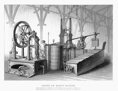 Machine à fabriquer de la glace brevetée par Siebe et Harrison, 1862 - Unbekannt