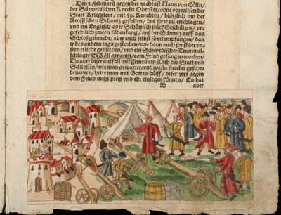 Siège de Reval par les Russes en 1578. De la Sammlung von Nachrichten de Johann Jakob Wicks - Unbekannt