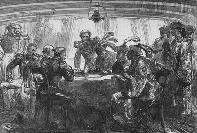 Signature du Traité de Nankin, vers 1880 - Unbekannt