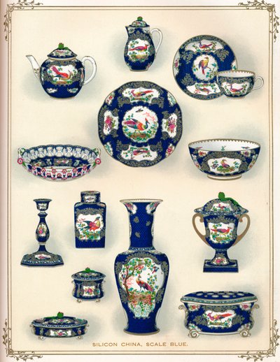Porcelaine de Chine, échelle bleue, début du 20ème siècle, 1911 - Unbekannt