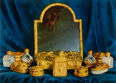 Service de toilette en argent doré, 1938 - Unbekannt