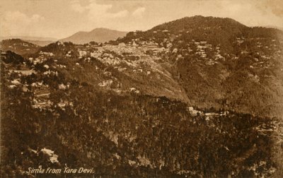 Simla depuis Tara Devi, vers 1918-1939 - Unbekannt