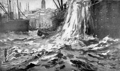 Naufrage du navire marchand Stamboul, port d